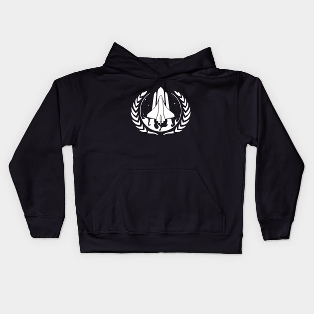 Space Shuttle Kids Hoodie by TMBTM